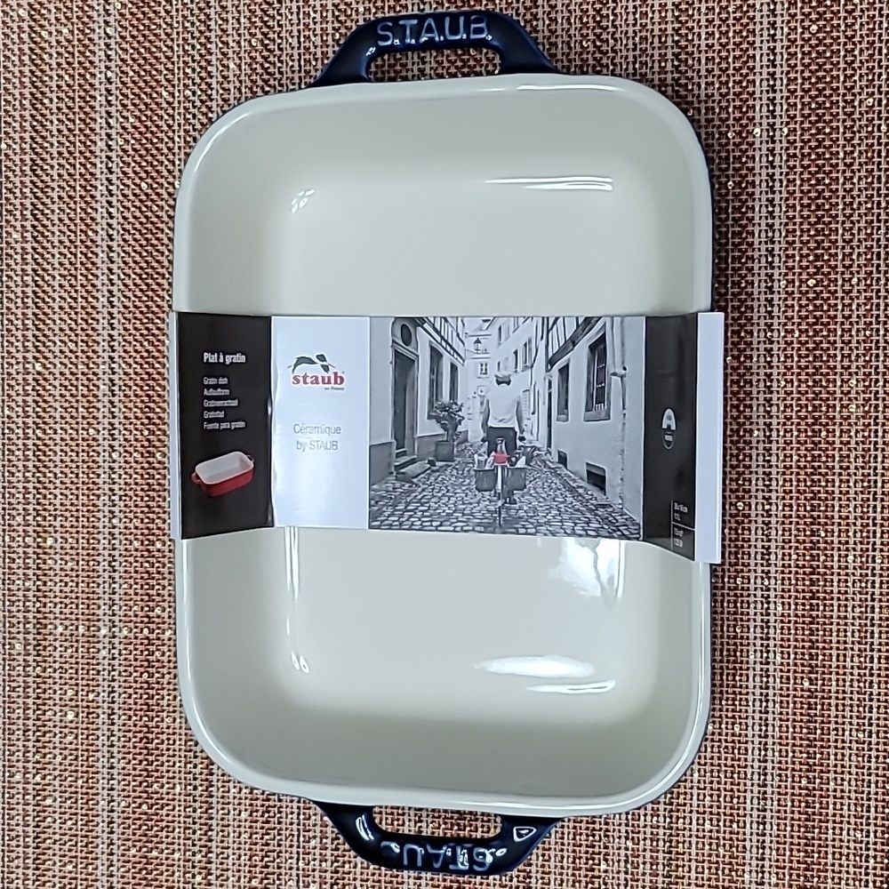 COPY - Staub Stoneware Baking Dish 1.25qt, Blue NWT